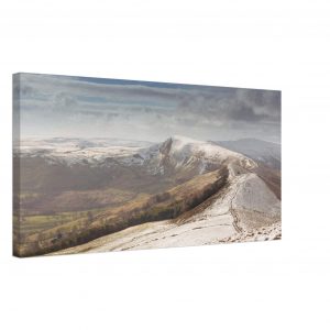 The Great Ridge Winter Canvas - Mam Tor Castleton